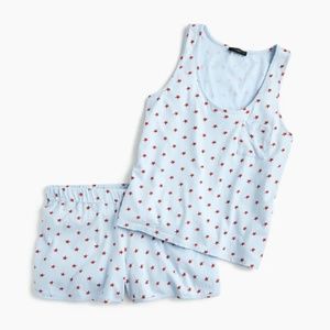 J. Crew Short-Sleeve Cotton PJ Set in Stars, XXS